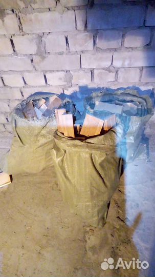 Дрова сухие в мешках