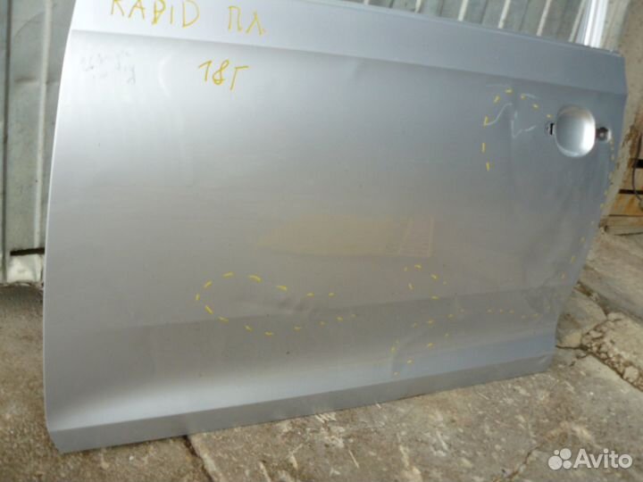 Дверь передняя левая для Skoda Rapid 2017 г