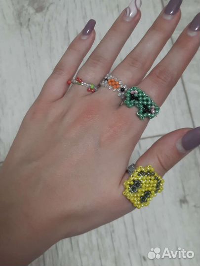 Колечки из бисера