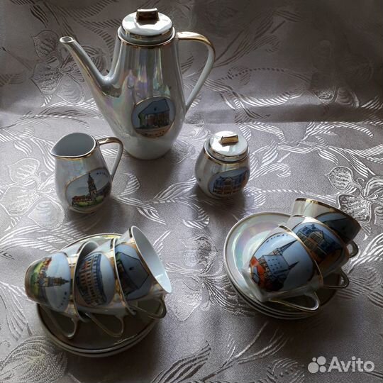 Сервиз кофейный перламутровый Германия