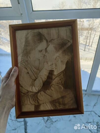 Выжигание по дереву картин и портретов