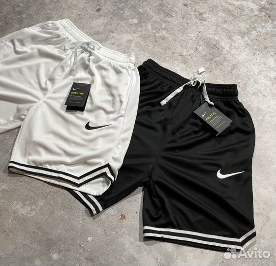 Шорты Nike черные/белые (Арт.35408)