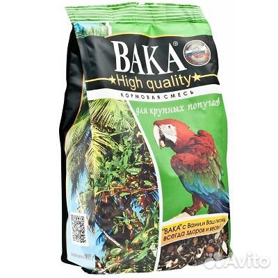 Корм Вака High Quality для попугаев 500 г