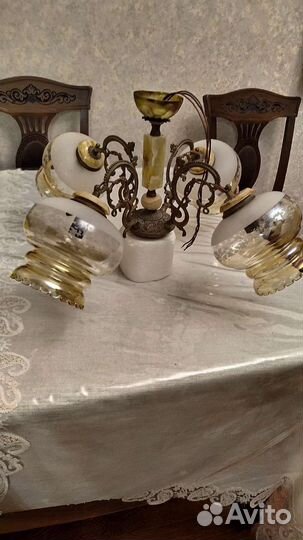 Люстра бронзовая Югославия antik