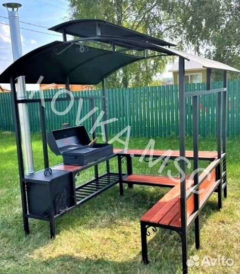 Беседка с мангалом
