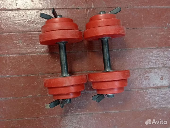 Гантели 2 по 10 кг