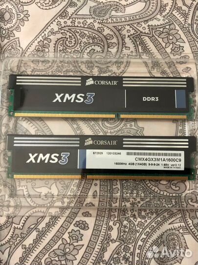 Оперативная память Corsair ddr3 4gb