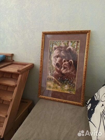 Картина вышитая крестиком ручная работа