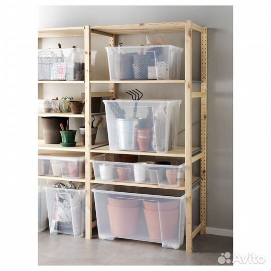 Контейнеры с крышкой икеа самла (новые), 55л