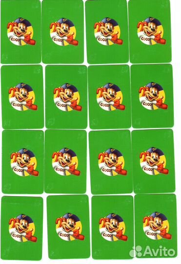 18 светящихся в темноте игровых карт Coco Pops