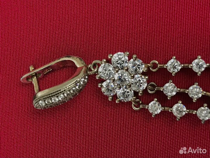 Серьги серебро висюльки
