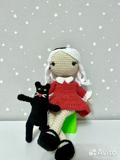 Сабрина ведьма амигуруми кукла