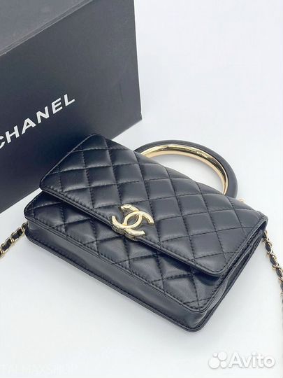 Сумка chanel натуральная кожа