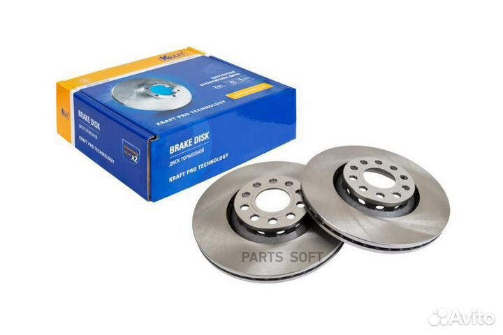 Kraft KT016043 Диск тормозной VAG A4/A6/superb/pas