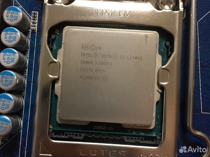 Комплект intel xeon E3 1270v2/Gigabyte GA-B75M-D2V