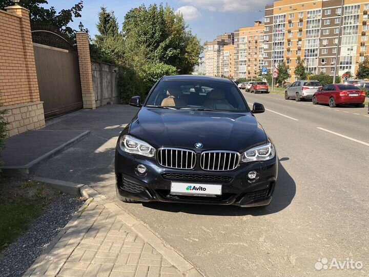 BMW X6 3.0 AT, 2018, 86 346 км