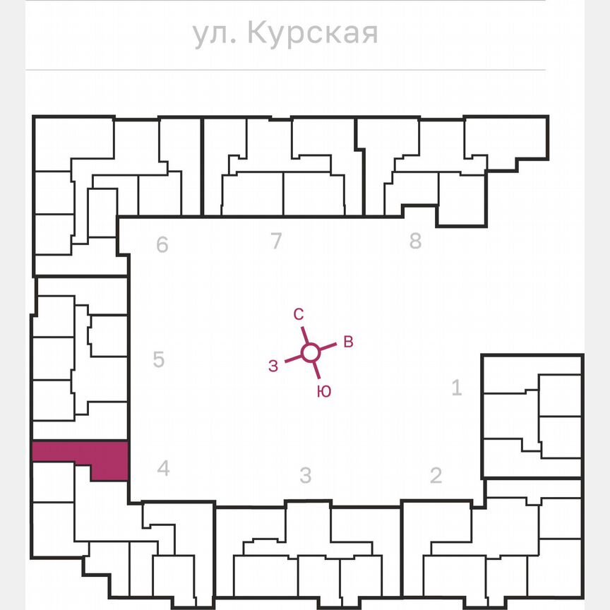 2-к. квартира, 60,8 м², 8/10 эт.