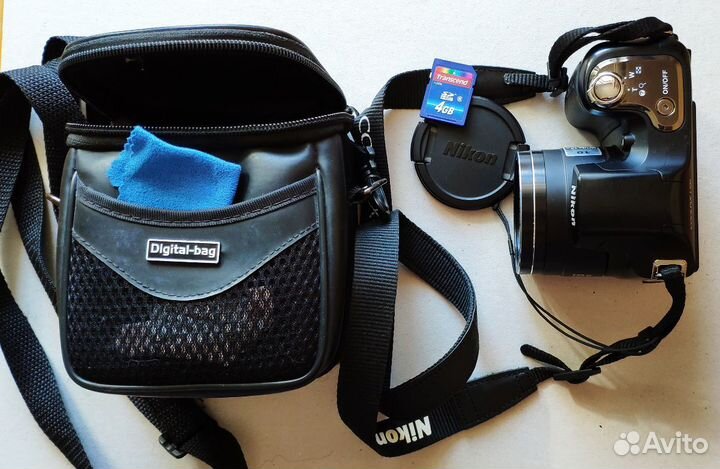 Nikon Coolpix L100(4AA) +кож.сумка+крышка