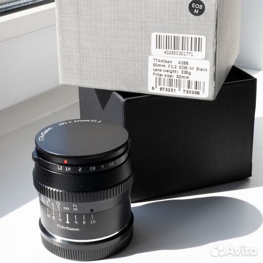 Объектив TTArtisan 50mm f1,2 EOS-M