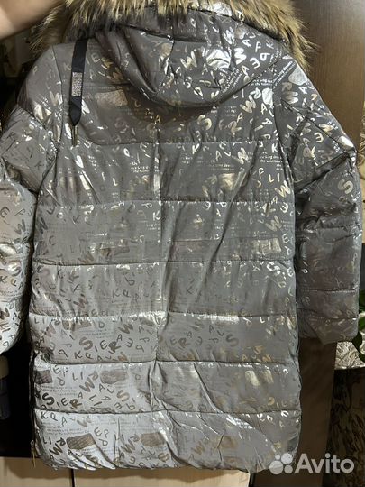 Пуховик для девочки 140