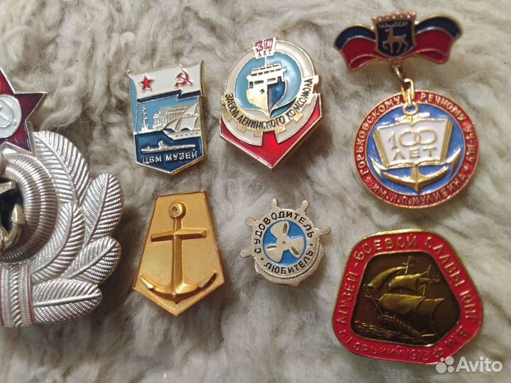 СССР Значки. Морская тематика