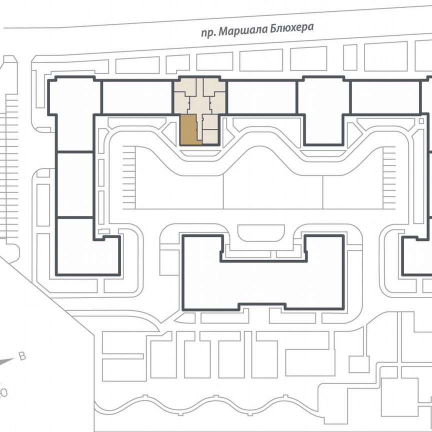 3-к. квартира, 77 м², 14/17 эт.