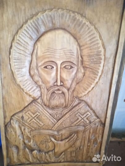 Икона из дерева, ручная работа