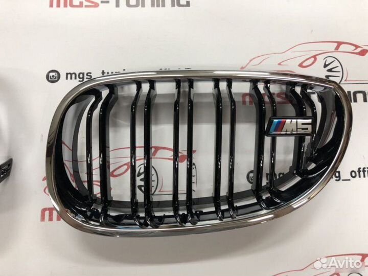 Решетка BMW 5 серии е60 в стиле М5 хром обод