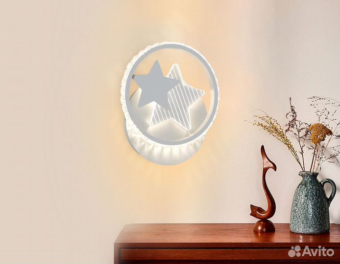 Настенный светодиодный светильник с выключателем A