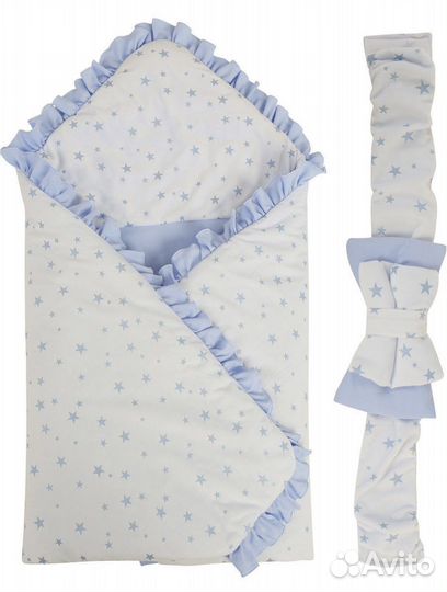 Конверт одеяло на выписку для мальчика зимний
