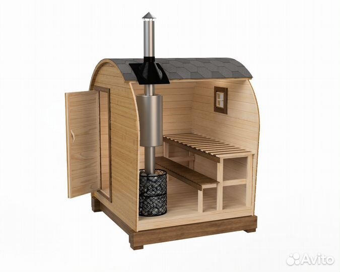 Баня-бочка 2 метра
