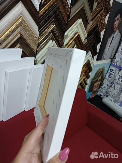 Холст на подрамнике/кусками для художника