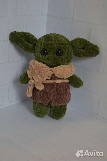 Йода мягкая игрушка вязаная игрушка