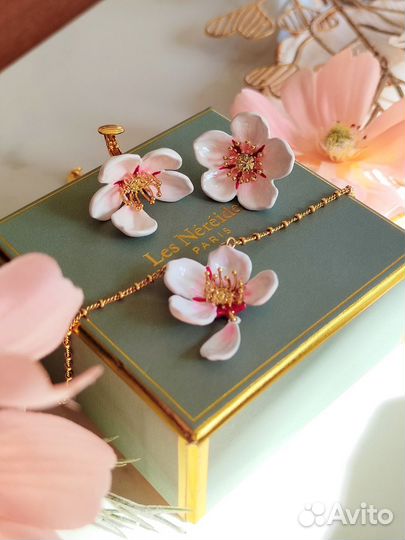 Серьги клипсы и подвеска Les Nereides