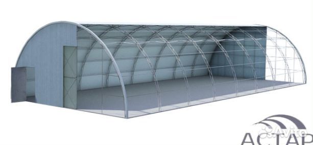 Разных размеров Арочный Ангар Под склад 20х9х40м