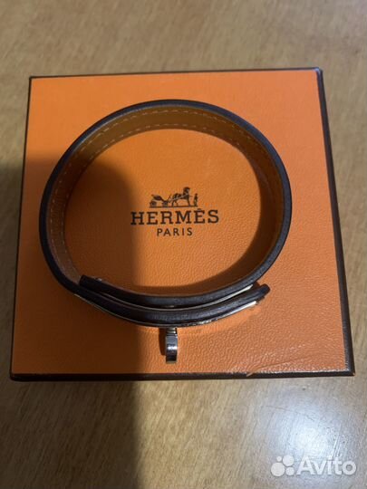 Браслет кожаный hermes
