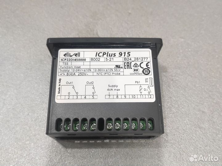 Контроллер Eliwell ICPlus 915 NTC-PTC 12/24V ac-dc