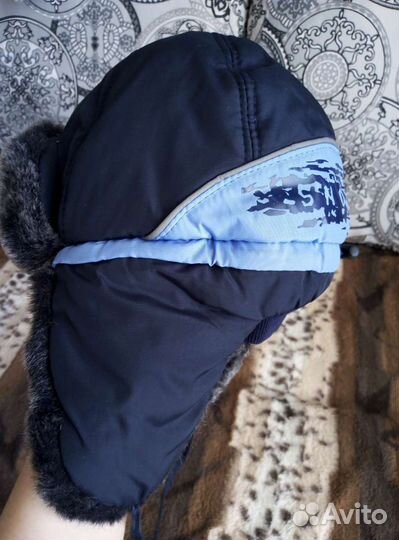 Шапка зимняя для мальчика 52 размер