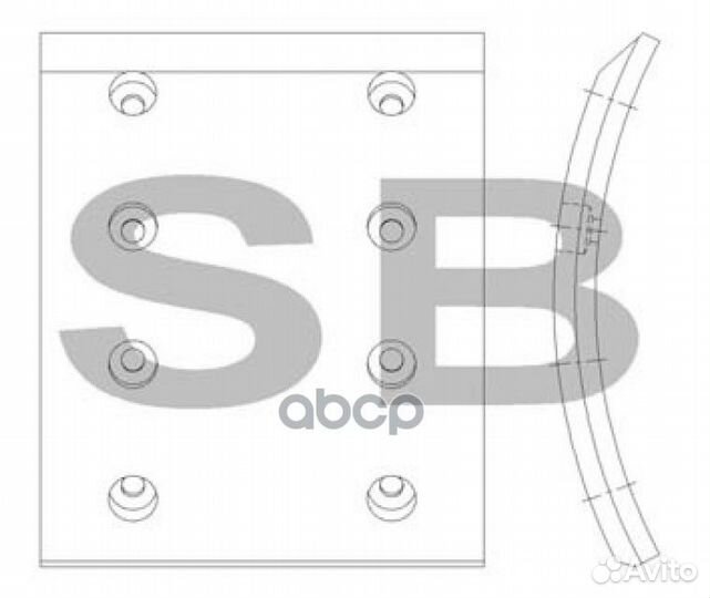 Накладка тормозная перед. 1шт Hyundai HD120 98