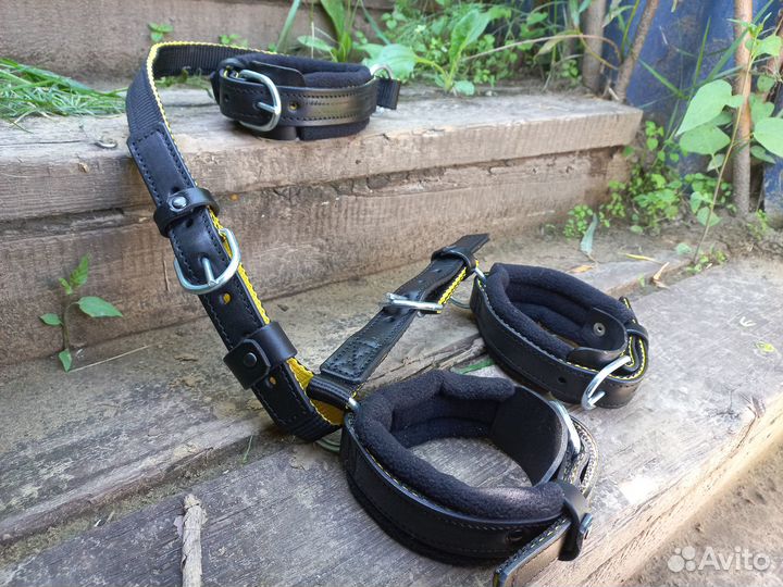 Кожаные путы и треноги для лошади