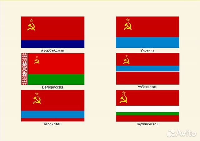 Флаги бывших союзных республик сейчас фото Продаю оригинальные флаги союзных республик СССР купить в Чебоксарах Хобби и отд