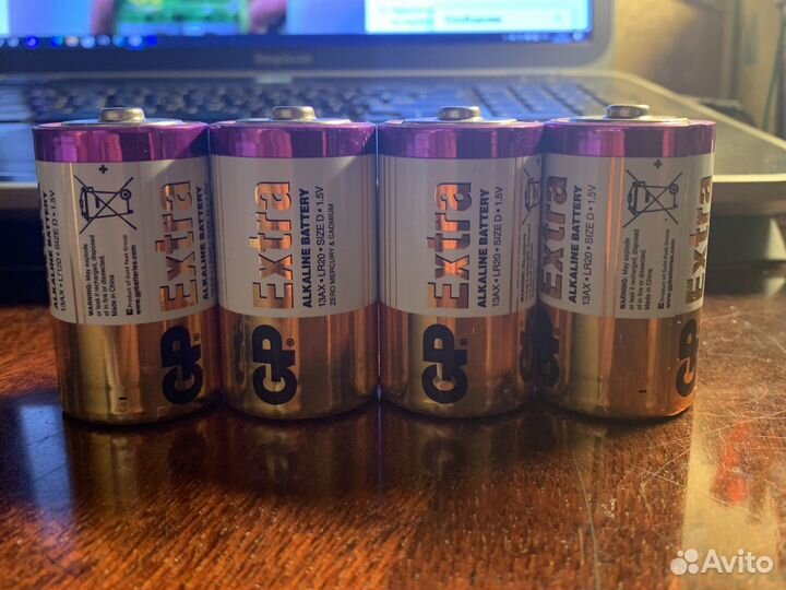 Батарейки gp extra D LR20