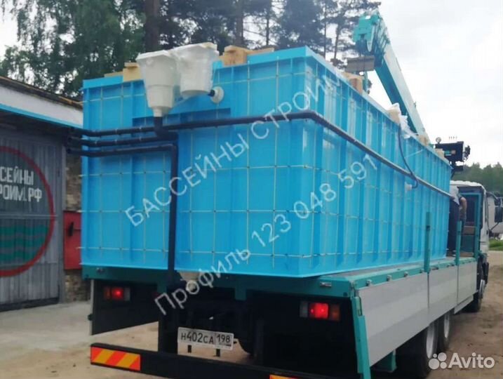 Чаша для бассейна 6x2 из полипропилена