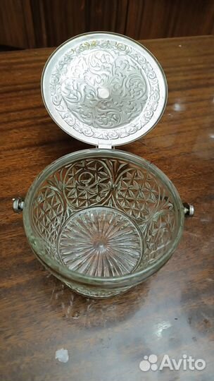 Конфетница с крышкой СССР