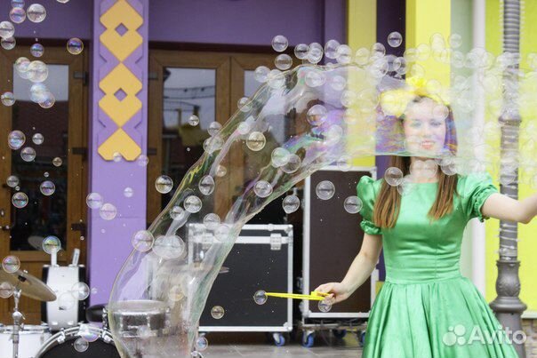 Шоу мыльных пузырей