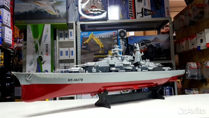 Радиоуправляемый корабль Heng Tai линкор Бисмарк