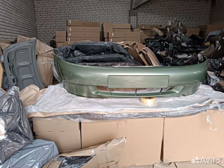 Бампер передний калина 1 цвет светло зелёный