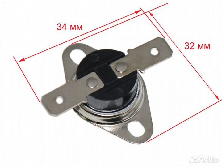 Датчик температуры KSD (135С 250V, 10A)