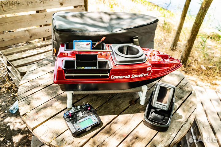 Кораблик,камера,разбрасыватель,25А,эхолот,сумка