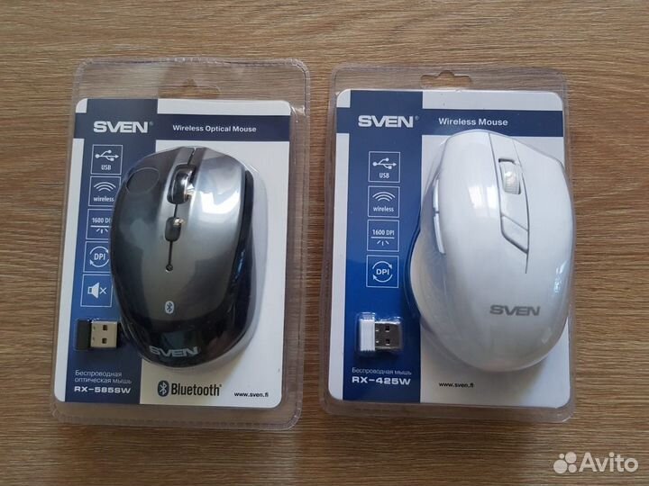 Мышки беспроводные sven новые